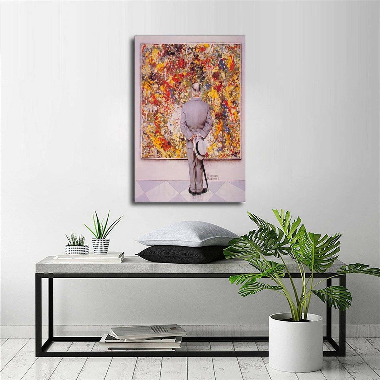 Amazon.com: The Connoiseur by Norman Rockwell Surrealist Poster